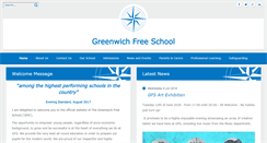 Desktop Screenshot of greenwichfreeschool.co.uk